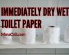 Instantly Dry Wet Toilet Paper Rolls