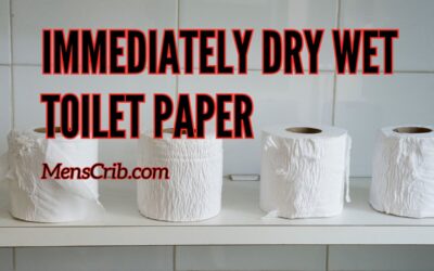 Instantly Dry Wet Toilet Paper Rolls